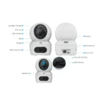 EZVIZ H7c 4MP Dual Lens 2K Pan & Tilt Portable WiFi Camera - Image 3