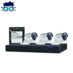 HIKVISION 3-Camera 1080P CCTV Kit – 4CH DVR, 500GB HDD, Night Vision