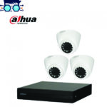 Dahua 3-Camera CCTV Kit – 4CH XVR, 500GB HDD, Night Vision
