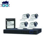 HIKVISION 4-Camera 1080P CCTV Kit – 4CH DVR, 500GB HDD, Night Vision