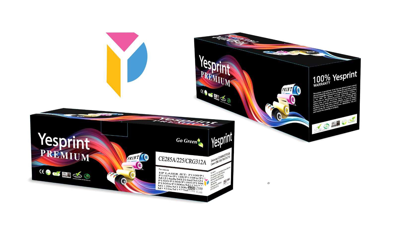 CE85A-325-CE285-CRG325-35A-312-388-Universal-Yesprint-Premium Yesprint CE285A, CRG325, 388, CB435A, CRG312- HP Laser Jet Toner for P1100, P1107w, 6030, M1120 - Image 1